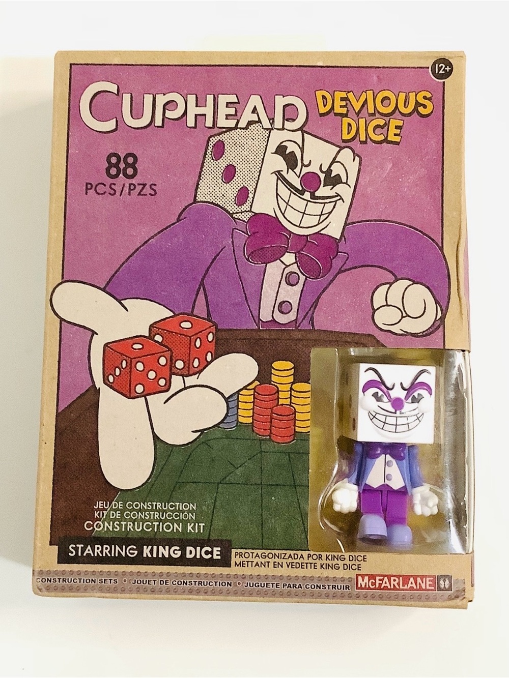 NEW McFarlane Cuphead Devious Dice 88 pcs. Construction Set King Dice SEALED